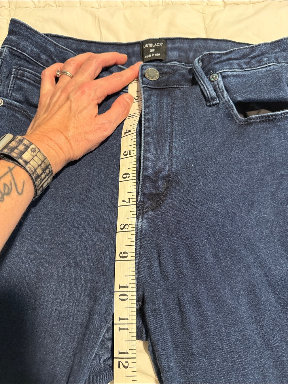 Just Black Women's Skinny Jeans in Indigo - Picture 11 of 11